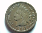 1893 INDIAN CENT PENNY FINE / VERY FINE F/VF NICE ORIGINAL COIN FAST 99c SHIP
