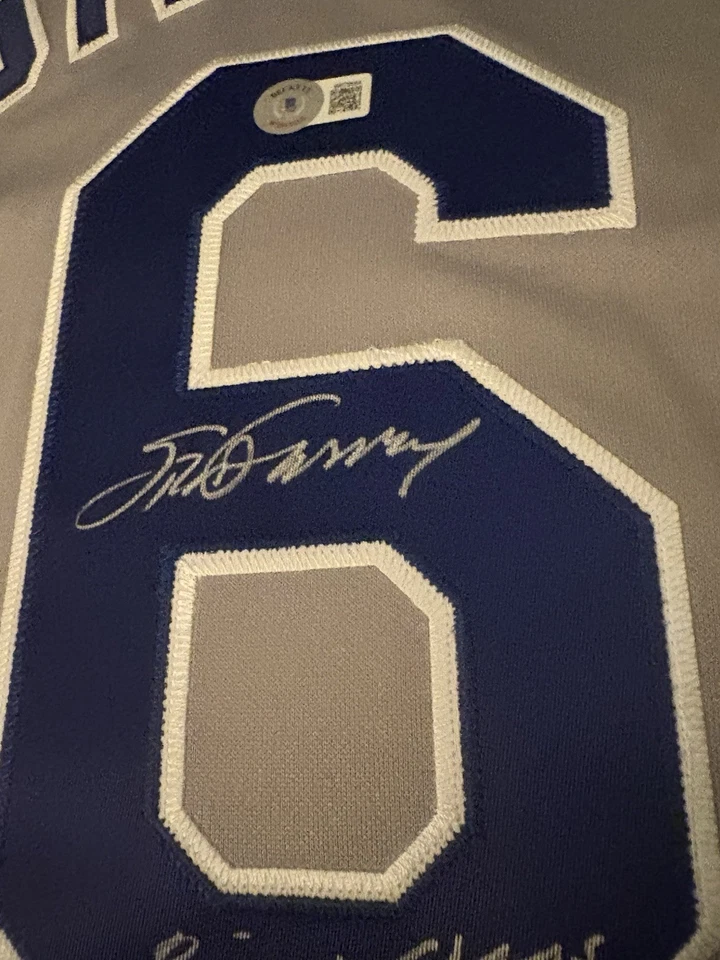 Steve Garvey LA Dodgers Signed Authetic Jersey 81 World Series Champs Incript. - Image 4 of 4