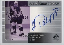 2001-02 SP Authentic Sign of the Times Ziggy Palffy #ZP Auto 0lv3