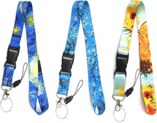 3 Pack Breakaway Lanyard for Keys Keychain ID Badge Holder Detachable Neck Key L