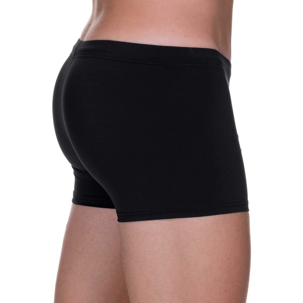 bruno banani Herren Short Wave Line 2.0 Badehose, Schwarz (Schwarz 007),-image