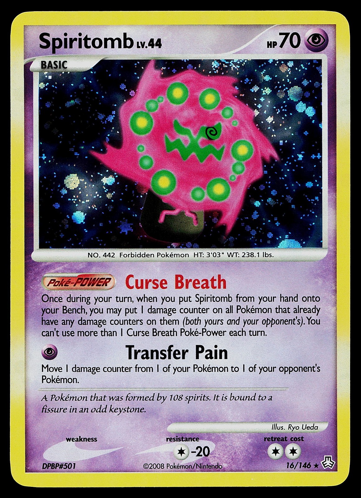 Pokemon Card - Spiritomb Legends Awakened 16/146 Holo Rare