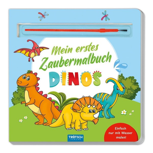 TröTsch Malbuch Mit Pinsel Mein Erstes Zaubermalbuch Dinos, TröTsch Verlag ...-image