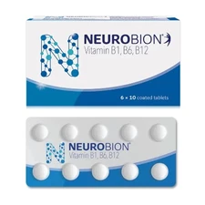Neurobion Vitamin B1, B6, B12 Nerve Relief, Numbness & Tingling 60's