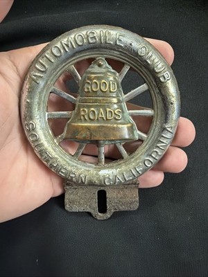 AAA Automobile Club Of Southern California License Plate Tag Topper GOOD ROADS