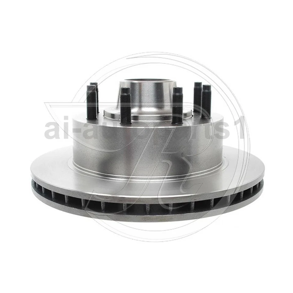 Conjunto de rotores de freno y buje de pastillas de freno delanteras para Ford E-250 2003-2007 Foto 4 de 4