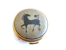 Vintage Pillendose Emaille Perli ?