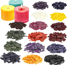 Color Wax Dye, Candle Color Dye for Soy Wax, 16 Popular Vibrant Colors Natural