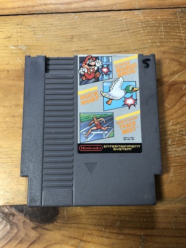 Super Mario Bros / Duck Hunt / World Class Track Meet NES Cart Only