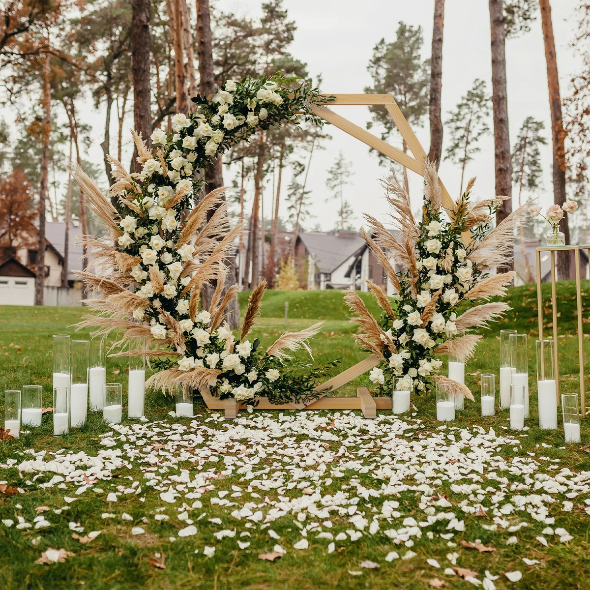Rustic on sale wedding backdrop