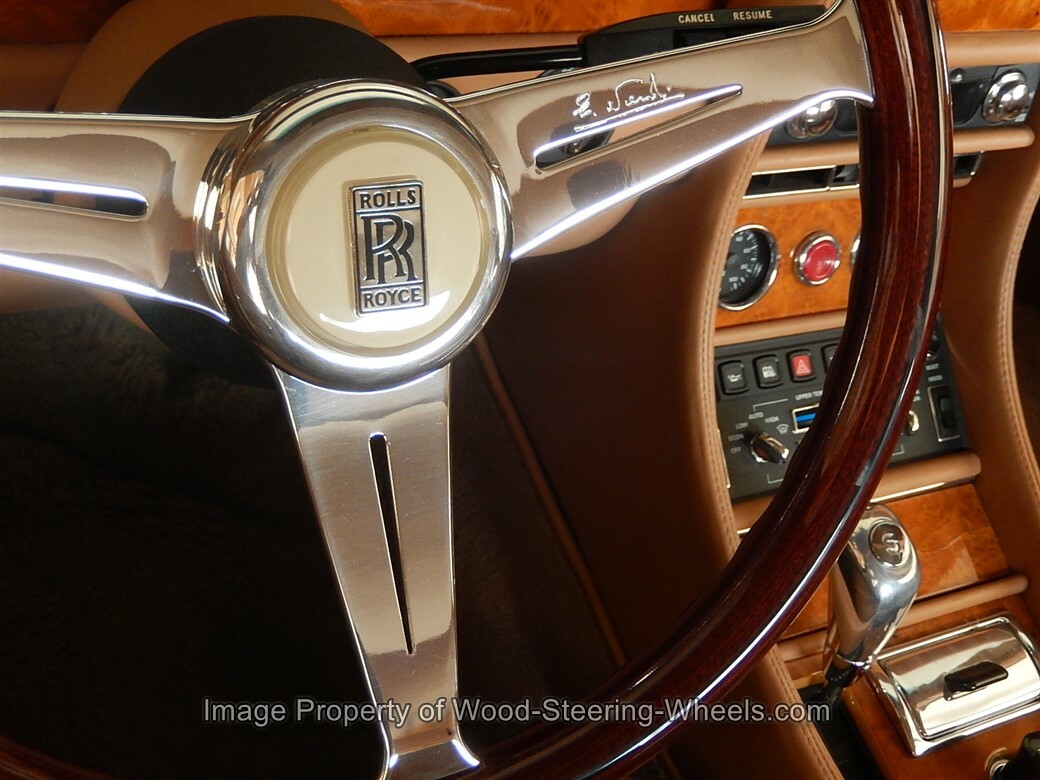 Rolls Royce Silver Shadow II Wood Steering Wheel THICKER RIM  NARDI ITALIA   NEW