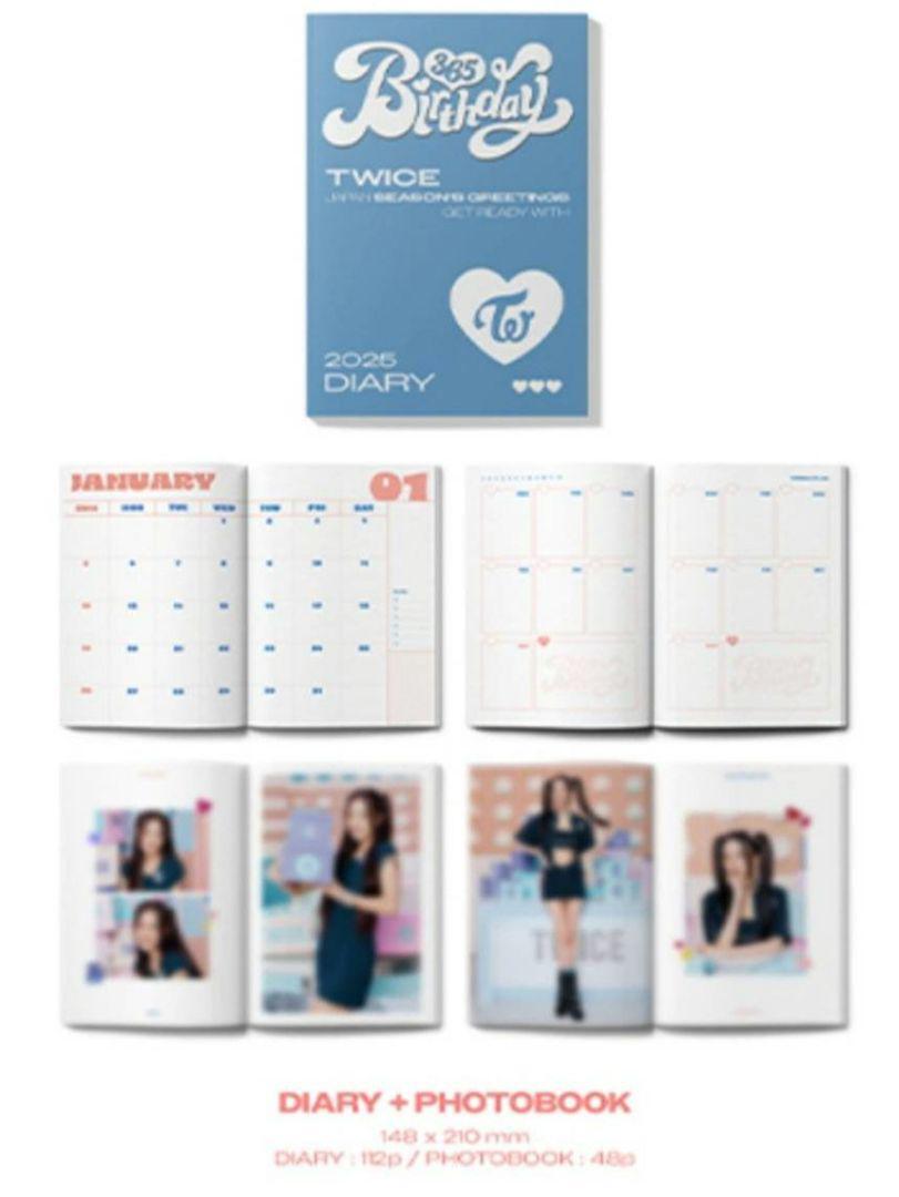 新品未開封★ TWICE シーグリ 2025 BIRTHDAY365 ポスカ 2 TWICE JAPAN SEASON'S GREETINGS 2025 BIRTHDAY 365 JAPAN
