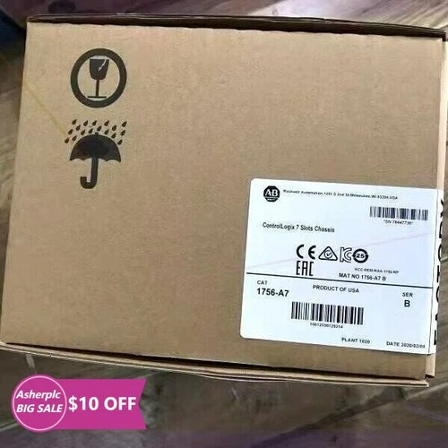 Allen-Bradley 1756-A7 SER B ControlLogix 7 Slots Chassis New Factory Sealed USA