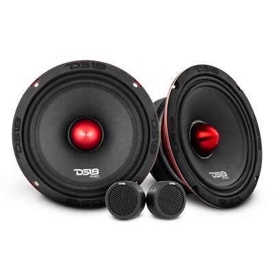 DS18 2X 6.5'' Mid-Range Loudspeaker with 2x Piezo Super Micro Dome Tweeters