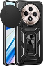 For OPPO Reno 12 FS F 5G 4G Case, Shockproof Ring Stand Phone Camera Lens Cover