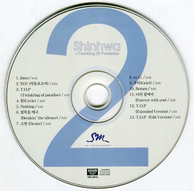 K-POP・アジア 826 1999 Shinhwa 神話 2 T.O.P. Twinkling of Paradise CD KSC-9014