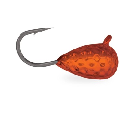 Acme Hammered Tungsten Ice Jigs - Copper - Size 4 - #12 Hook - TWO per pack