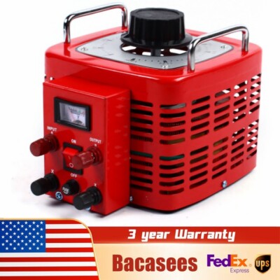 30Amp Variac Transformer 3000VA 0-130V Enclosed Adjustable Variac Transformer