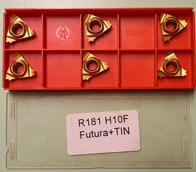 SANDVIK 6 Stk. R181 H10F Futura+TIN