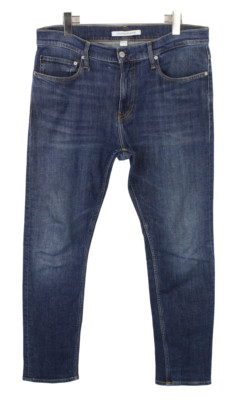 Calvin Klein Jeans Slim West Herren W34/L32 Zip Fly Whiskers Fade Effekt