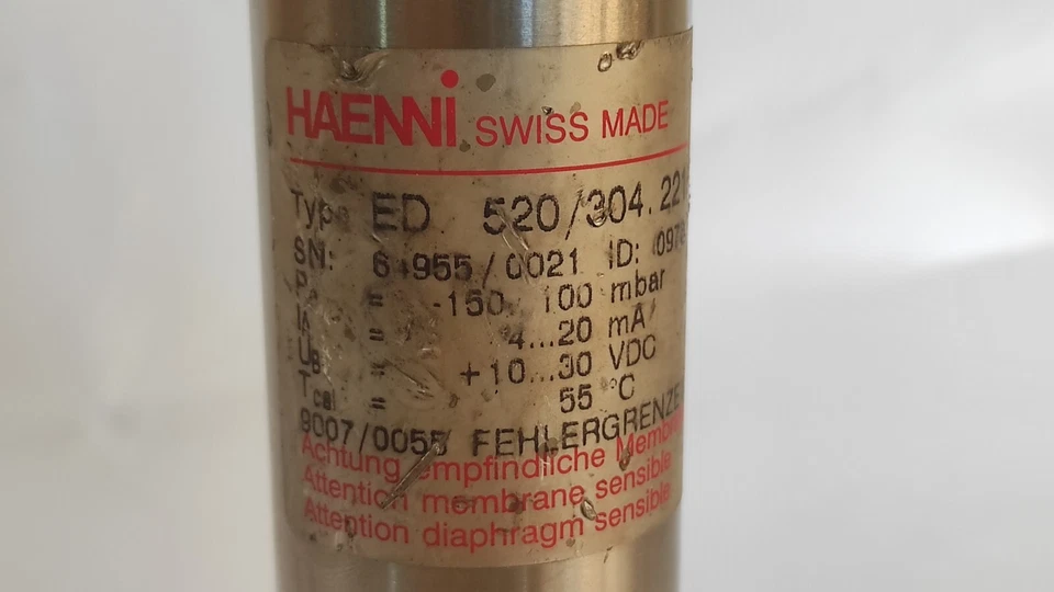 Sensor de presión Haenni ed 520/304.221 / ED520 / 304.221 Foto 3 de 4