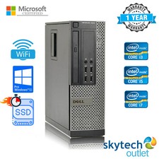 Dell Optiplex SFF Computer Core i3 i5 i7 16GB RAM 2TB HDD/SSD Windows 10 PC WiFi
