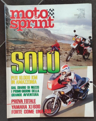 MOTOSPRINT 42/1984 YAMAHA XJ 650 TRANSAMAZONAS '84 PERNOD 250 GP