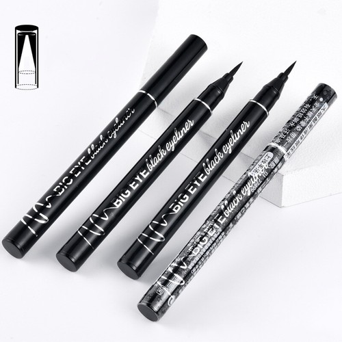 Waterproof Quick Dry Sponge Head Liquid Eyeliner Pen Black Long Lasting BIBI - Picture 4 of 12