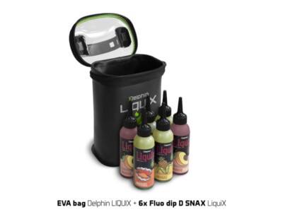 Delphin Dip Tasche LIQUIX EVA Bag  EVA-Tasche für 6 Flaschen Fluo Dip 3 D