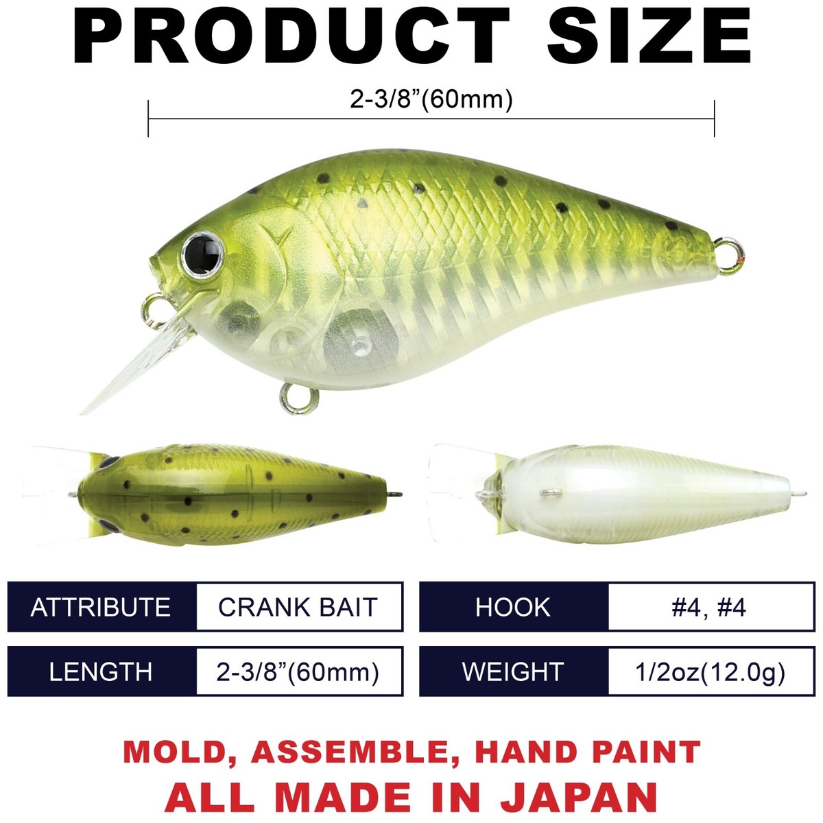 LUCKY CRAFT LC 1.5 - 777 CF Zebra Ghost Green Sea Trout (1qty