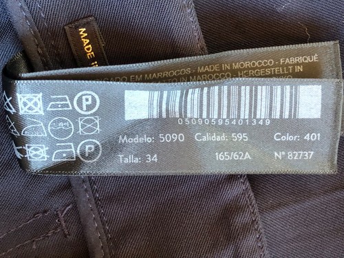Massimo Dutti Damen marineblau weites Bein Matrosen Knopf Hose US 2 neu ohne Etikett - Bild 6 von 14
