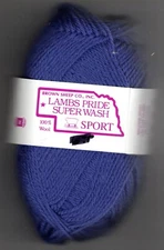 Brown Sheep Co Lambs Pride 100% Wool Worsted Weight Yarn Color SWS176 Blue