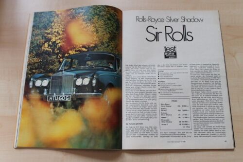 Auto Motor Sport 10117) Rolls-Royce Silver Shadow mit 220PS im TEST auf 6 Seiten - Bild 1 von 2