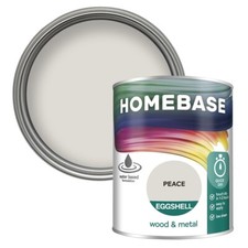 Homebase Interior Quick Dry Eggshell Paint Wood&Metal - Peace - 750ml