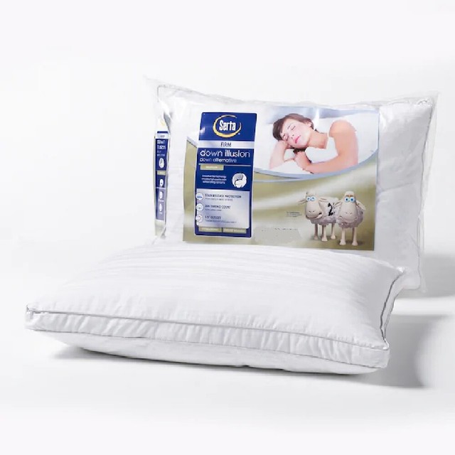 Serta Down illusion Firm Bed Pillow King down alternative 300 thread
