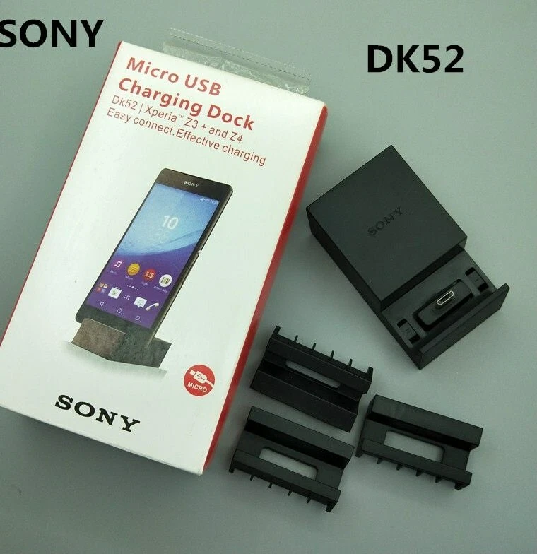 Cargador Sony DK52 Fácil Conexión Micro USB Base de Carga Compacta Xperia Z3+ y Z4 Foto 2 de 3