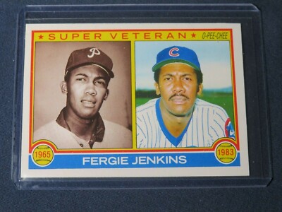 1983 O-Pee-Chee FERGIE JENKINS Super Veteran Card #231 Chicago Cubs MINT!  HOF
