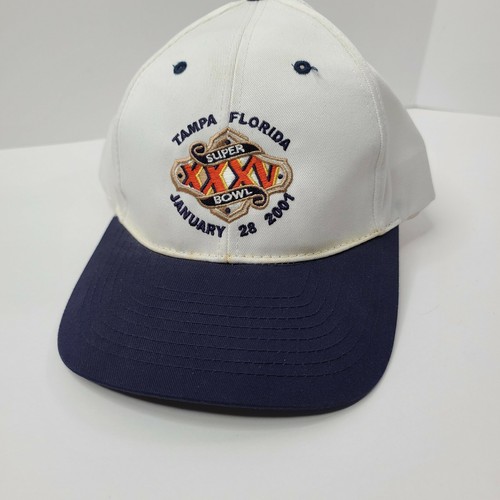 Super Bowl XXXV Tampa Florida 2001 Logo Hat NFL Licensed Product Logo Athletics - Picture 4 of 12