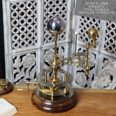 Orrery, Working of Earth, Moon around the Sun, Brass and Steel Made