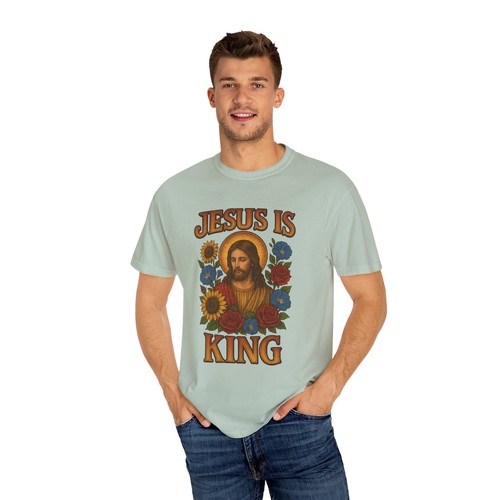 Jesus Is King T-Shirt unisex Christian tee, Christian Apparel, Faith-Based Gift, - Picture 28 of 63
