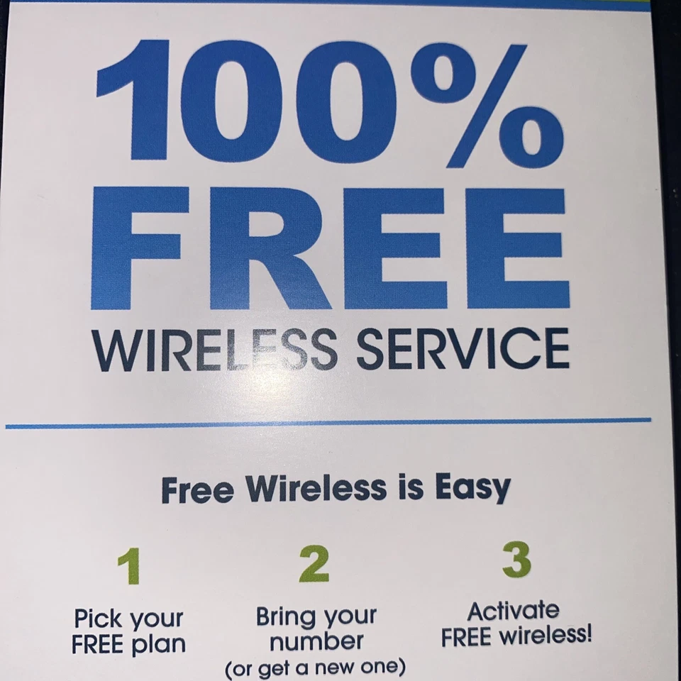 Freedom Pop Bring Your Own Phone SIM Kit Free Wi-Fi Calling 100 Mb Call iPhone - Image 2 of 4