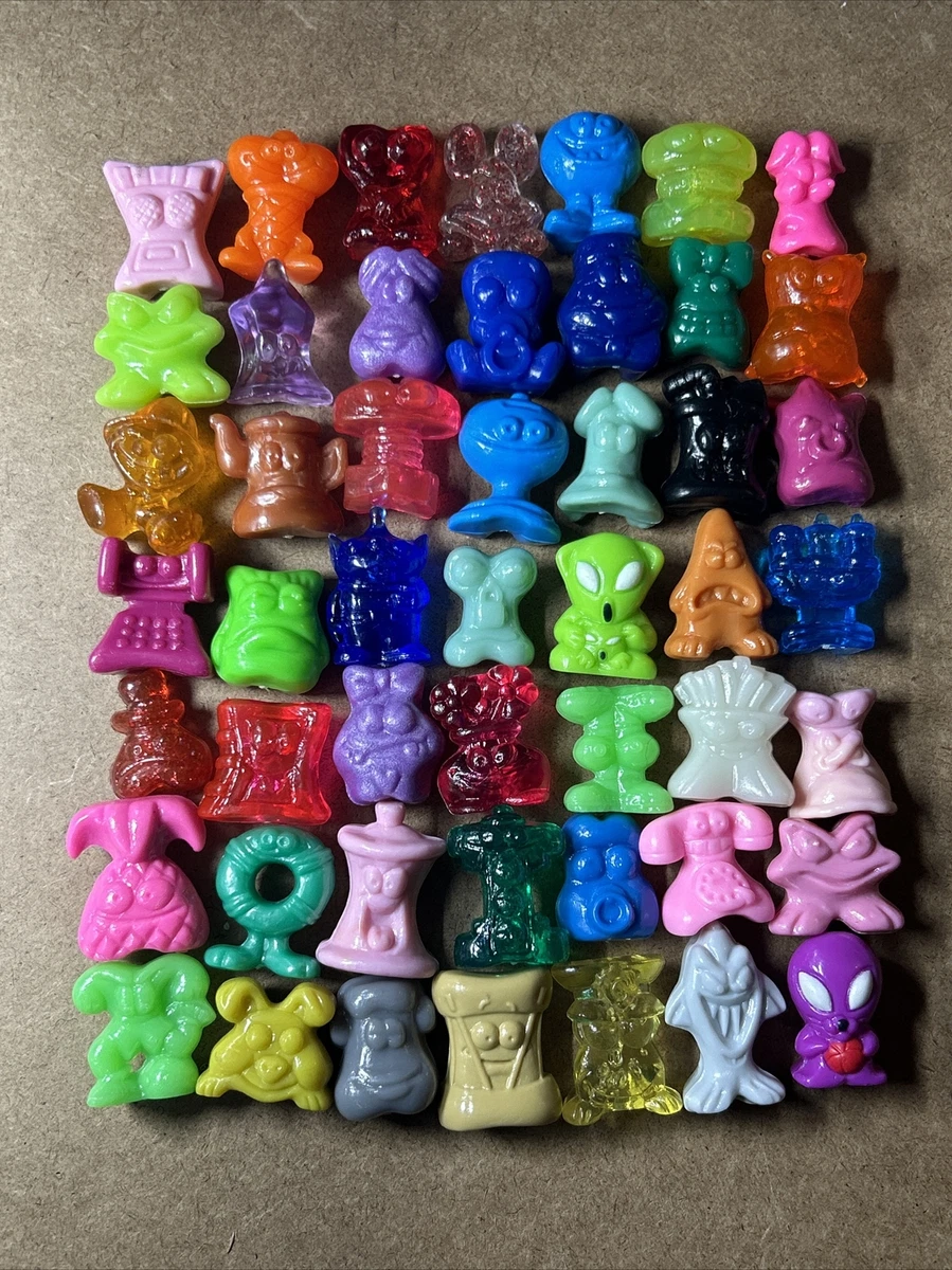 ¡Lote de 49 figuras de acción vintage de Gogos Crazy Bones! Gran variedad  rara