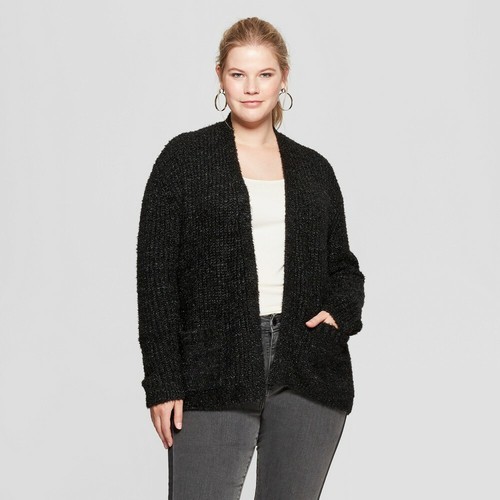 Women's Plus Size Boucle Cardigan - Ava 