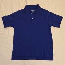 NWOT Lands End Boys Blue Polo Shirt School Uniform Size S/P US 8