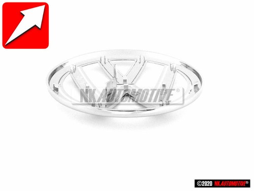 Genuine VW Front Grill Badge Emblem Chrome - 113853601B