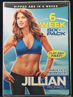 Jillian Michaels 6 Week Six Pack Abs (DVD 2010 Full Screen) Ab Workout Exercise