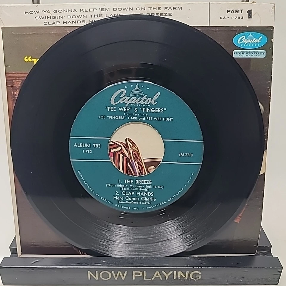Pee Wee Hunt & Joe "Fingers" Carr -Pee Wee & Fingers 7" 45rpm Vinyl EP VERY GOOD - Image 4 of 4