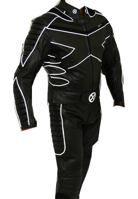 2 piezas X-MEN Motocicleta Cuero Carreras Montar Pista Traje CE Armadura Nuevo con Acolchado - Imagen 4 de 4