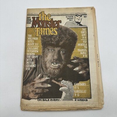 The Monster Times Magazine Newspaper Vol. #1 Issue #14 JUL 1972 Wolfman Bites