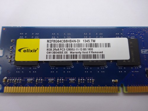 Elixir 8GB (1x8GB) DDR3 M2F8G64CB8HB4N-DI PC3-12800U-11-12-B0.1600 #R1558 - Bild 2 von 2